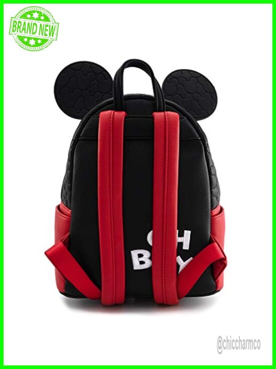 Quilted Faux Leather Mini Backpack with Applique and Embroidered Details main image 5